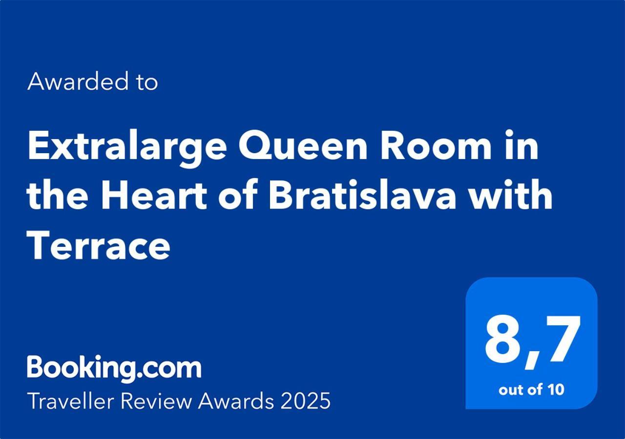 Extralarge Queen Room In The Heart Of Bratislava With Terrace Exterior photo